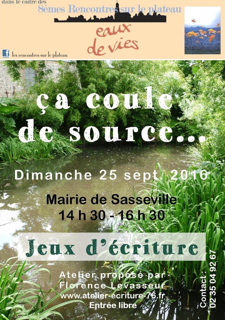 atelier "ça coule de source"